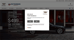 Desktop Screenshot of pattersoncadillac.com